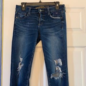 Arizona brand distressed jeans